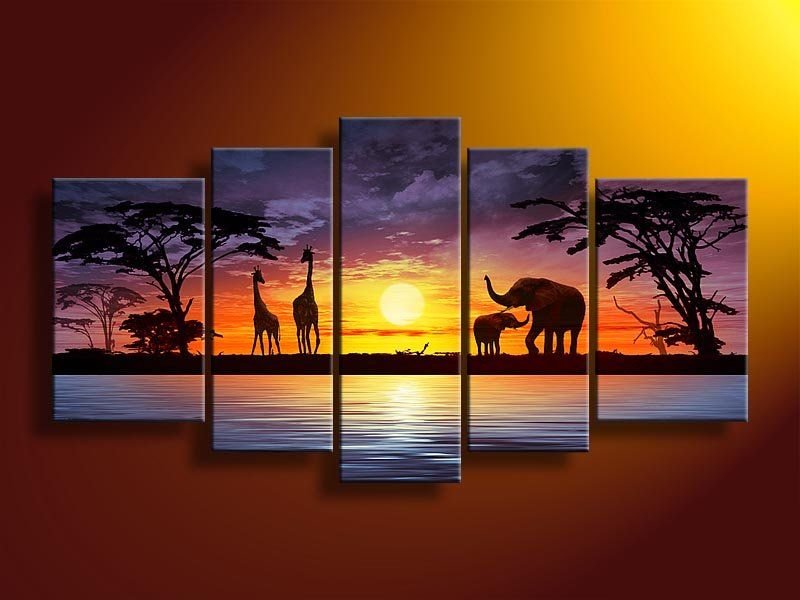 Safari Sunset Wall Art